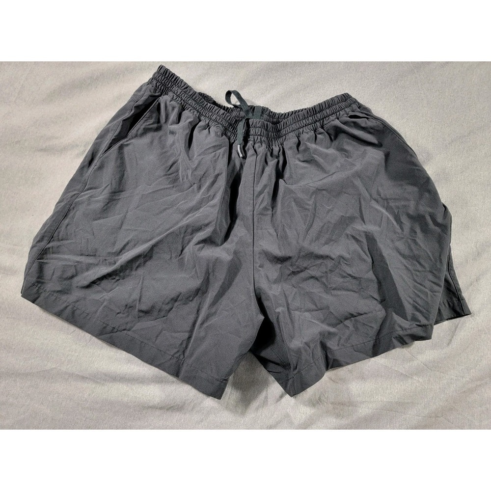 Outdoor Voices Mens XL Black Athletic Lined Shorts, pockets